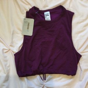 Gymshark Breeze Lightweight Seamless Crop Top Deep Magenta XS